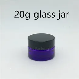 Garrafas de armazenamento 20g jarra de creme de vidro roxo para olho e batom garrafa sênior 100pcs