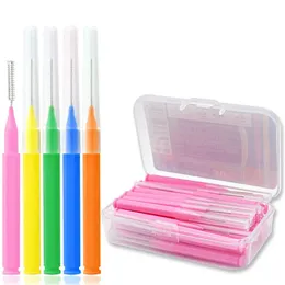 30pcs/set I 형태의 internetal brush denta floss intermedental cleaners 치열 교정 치과 치아 브러시 이쑤시개 경구 관리 도구