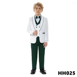 Terno masculino Fantas de terno formal infantil Pontas de blazer de menino Roubo Roubo Crianças Desempenho de casamento Catwalk Show de traje de pogão