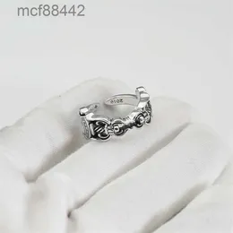 Дизайнерские сердечные кольцо для женщин мужские мужчина роскошная классическая CH Band мода унисекс -манжетка пара Chromees Gold Jewelry Gift Qiwn
