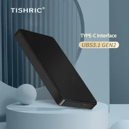 Muhafaza Tishric 2.5 inç HDD Kılıf Harici Sabit Sürücü Muhafaza Sabit Disk Kutusu SATA KURDURUK KUTU 10 TB Sabit Disk Adaptörü