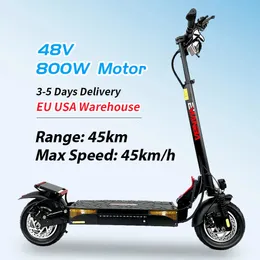 US USA Warehouse Foldbara 2 Wheel Portable Mobility Electric Scooter 800W för vuxen 240416