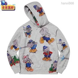 22fw Elephant Hooded Sweatshirt Cartoon Printed for and Women