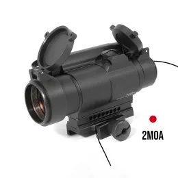 Escopos táticos m4 comp riflescope atirando colimador óptica mira para caçar airsoft escopo tático lente limpo/diurno break ponto vermelho