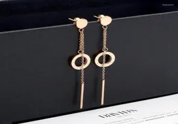 Stud Fashion Tassel Roman Alphabet Long Section Shell Earrings Jewelry For Women The Gift K303Stud Dale226294580