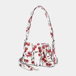 Cherry Red Spring/Summer Nowa designerska torba Crossbody pojedyncze skórzana torba panny młodej druhny w stylu gwiazdy w stylu gwiazdy