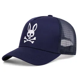 Tappi per palloni Bad Bunny Rabbit ricamo da donna da donna Cappello da baseball Cappelli da baseball Mesh 231208 4956