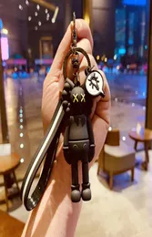 GAFT BX007 Fashion Kaws Doll Designer Keyring Keychain Sesame Street Car Key Chain Accessories PVC Action Figures Toys Bag Charms8754634