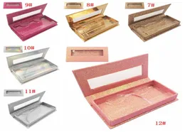 Glitter Rhinestone Lash Case 3D Mink Eyelashes فارغة مخصصة مربعات التعبئة المخصصة لحالات الرموز الرموز الرخوة بدون رمش DBC BH32127735