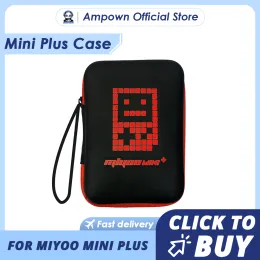Fall original miyoo mini plus skyddande fall lämpligt för miyoo retro handhållen spelkonsol bärbar förvaring väska dammtät antifall