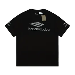 2024 Camiseta de grife masculina masculina Menina feminina com letras Impresso de manga curta Camisa de verão masculina Tamanho unissex asiático