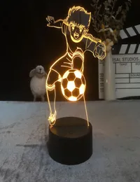 LED Akıllı Sensör Gece Işık Ozora Tsubasa Şekil 3D Neon Lamba Atmosfer Anime Gece Işığı Kaptanı Tsubasa Futbol Fanları Çocuk GIF1787720