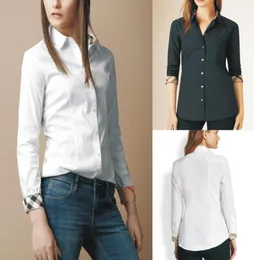 2019 Nowy projekt Anglii Kobiety Kobiety z długim rękawem Top Spring Spring Autumn Casual Office Blouse Blusas Mujer de Moda 2018 Bluzki Fem8112507