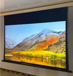 NEW 100 Inch Roll Down Projection Screen Obsidian ALR Ceiling Wall Suspended Hanging Mount Install Projector Screen