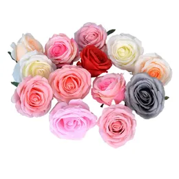 Flores de cabeça de rosa de cabeça grande, decoração de casamento Arco Arco Flor Flor Flor Arranjo com flores artificiais Flores de Cabeza de Rosa Grandes Simuladas