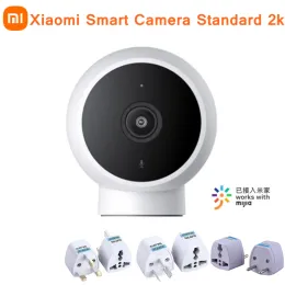 المنتجات الأصلية Xiaomi Mijia Smart Camera Standard 2K 1296p 180 ° Angle 2.4g WiFi IR Light Vision Ai Humanoid Detection with Mihome App