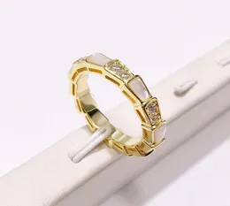 Fashion kształt pierścień Diamenty biżuterii Rose Gold-wbolor Bague Rings for Women Cute Party Jewelry5040515