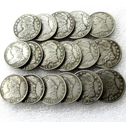 Data di mix US 18071839 17 pezzi con taglio con tappeto mezzo dollaro Copia in argento a moneta in metallo di produzione di fabbrica 5992015 5992015