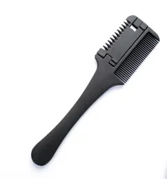 Professional Hair Razor Comb Black Handle Shaving Cutting Thinning Comb Tool5016308