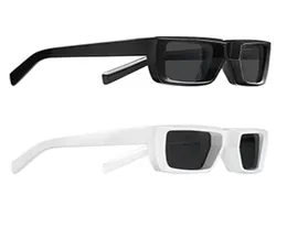 Мужские женские солнцезащитные очки для взлетно -посадочной полосы Spr 24y Черно -белые классические выпуклые стереоскопические толстые рамы летние стиль повседневной пляжный каникул A3145340