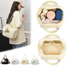 Taschen Baumwollwickelbeutel für Baby Mama Tasche süße Handtaschen Baby Gegenstände Organizer Windel Caddy Bag Mutterschaftstasche Mutter Kinder