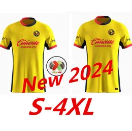 S-4XL 2024 2025 Liga MX Club America America 축구 유니폼 r 마르티네즈 고오 바니 홈 어웨이 3 차 조끼 24 25 축구 남자 셔츠 팬 999