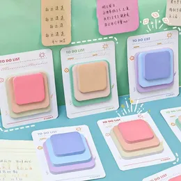 Taglie di dimensioni appiccicose etichetta etichetta Pianificatore di giornali fai -da -te 90 fogli kawaii pad di memo adesivi coreanici di articoli di cartoleria corean