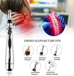 Electric Acupuncture Pen Meridian Energy Pen Acupuncture Point Detector Face Massage Roller Facial Body Massage Tool Health Care4484286
