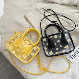 Shoulder Bags Small Daisy Jelly Bag Female 2024 Summer Fashion Transparent Picture And Mother Handbag Simple Beach One-shoulder Diagonal