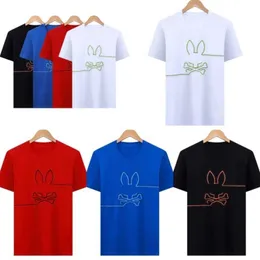 Psychological Bunny Polo T Shirts Designer Rabbit Mens T-Shirt Tendy Fashion USA High Street Short Tshirts Clothing Streetwear Psyco RW08