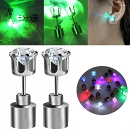 Decoração de festa 1 par LED LED UP EAR GUDO BLINKY Diamond Crown Jóias para mulheres e meninas bares de barra de barra de vestido Grow in the Dark