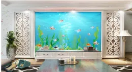Papéis de parede subaquáticos World Marine Sea Museum TV Papel de parede de TV para paredes 3 dias para a sala de estar