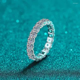 Anelli a grappolo D Colore Moissanite Ring Women PT950 Gold Wedding Diamond Valentine's Day Gift