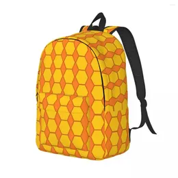 Backpack Hives Print Girl Honeycomb Soft Backpacks Polyester Novelty School Bags Trekking Design Rucksack