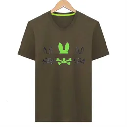 Psyco Bunny Mens T Roomts Психологические кроличьи мужчины для печати футболка удобная пара пара и повседневная хлопчатобумажная футболка M-3XL OKM3