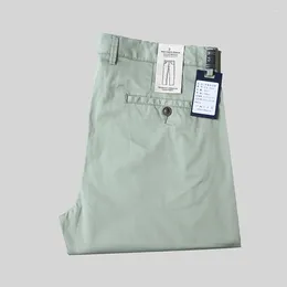 Herrenanzüge Sommer dünne Herren Anzug Hosen gelbe rote Khaki formelle lässige grüne Hose für männliche Straight Fit Stretch Koreanische Mode Hose