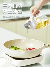 Kitchen Storage Youqin Oil Pot Home Leak-proof Tank Automatic Opening And Closing Large Capacity Soy Sauce Vinegar Non-hanging