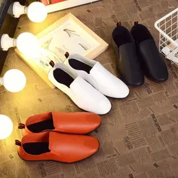 Sıradan Ayakkabı 2024 Stil Erkekler PU Konforlu Ayakkabı Chaussures Flats Tembel Zapatos Hombre