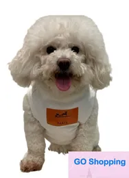Оптовая тонкая жилетка милая модная бренда ПЭТ Хлопковая футболка кошка и собака универсальное французское ведро плюшевый мишка Ченари