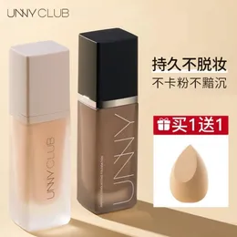 Unny Makeup Foundation Liquid30ML Concealer保湿油湿油制御防水性韓国メイクアップ化粧品240410