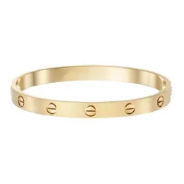 Designer de marca Gold High Edition Carter Bracelet Mens e feminino 18k Rose Premium Feel Free Diamond Four Chave de fenda Non Fading com logotipo