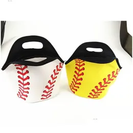 Lunch Boxes Bags Sports Baseball Bags Neoprene Diving Material Rec Women And Men Heat Preservation Waterproof Picnic Bag 26Ny E1 Dro Dhibi