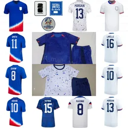 2024 Team USA USWNT 13 Alex Morgan Jersey Soccer 10 Lindsey Horan Christian Pulisic Jaedyn Shaw Rose Lavelle Rapinoe Sophia Smith Julie Ertz American Football