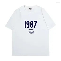 Women's T Shirts 2024 Summer Figure Mmlg Print Cotton High-quality Men's And T-shirts Fashion Casual Shopping Shirt Short Sleeve