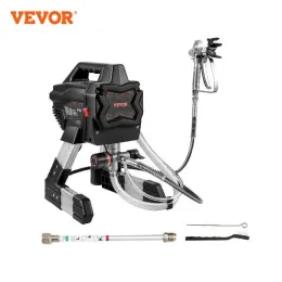 Guns Spray Guns VEVOR 650W Stand Airless Paint Sprayer Electric Professional Powder Coating Machine 1.1 L/min for Furniture Yard Wall S