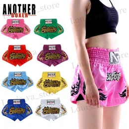 Shorts maschile New Kids Girl Girl Muay Thai Shorts Women Men BJJ Boxers MMA Boxing Pants Calciasino pantaloni Grappling Fight Training T240419