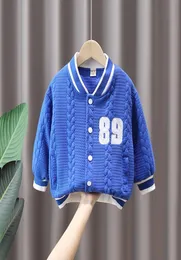 Primavera e outono Novo bebê da moda Baby Korean Children039s Bonito Boys039 Baseball Coat4851752