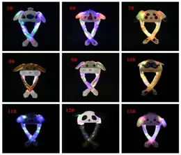 33 أنماط LED LED LED PLUSH HAT CARTON CAP CAP للأرنب Cat Bunny Ear Moving Hoving Light Hats Buy Christmas Winter Winter Darm Hats 9361888