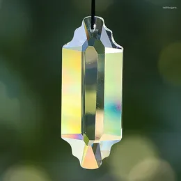 Avize Kristal 75mm Açık Çift Kafa Taç Suncatcher Prizmatik Yüzlü Cam Sanat Eserleri Asılı Ev Işık Aksesuarları