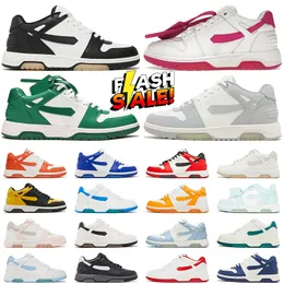 designer shoes out of office sneaker White Black Gradient Light Orange Mint Red Blue Green Beige mens casual trainer